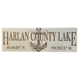 Harlan County Lake Sign (7.25" x 22.5")