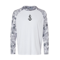 North Shore Anchor UV White/Grey Camo Hood