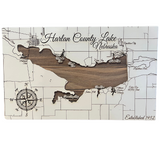 Small Harlan County Lake Map (11.25" x 19")